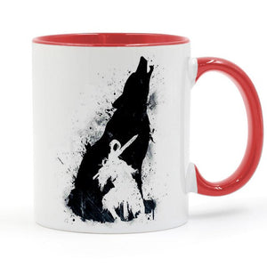 Knight Artorias Dark Souls Wolf Samurai Shadow Coffee Mug Ceramic Cup Gifts 11oz